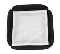 Qudinip Diffusore Portatile Softbox per Fotocamera per Esposizione Uniforme Alla Luce e Riduzione delle Ombre - Adatto a 430EX 580EX 600EX SB800 SB600 SB700 SB900-23x23 Cm