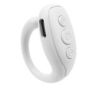 Qudinip Dispositivo Intelligente per Girare le Pagine con Telecomando per Leggere Facilmente e comodità per Selfie in Materiale ABS (Bianca)