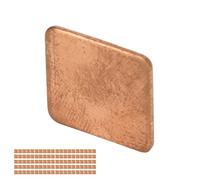Qudinip Dissipatore di Calore con conducibilità Termica Premium con Spessore in Rame da 100 Pezzi per CPU RAM VRAM Dissipatore di Calore in Rame per Laptop Desktop (15 * 15 * 0)
