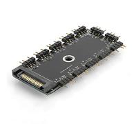 Qudinip Docking Station Splitter Portatile con Hub a 3 Pin per Forniture Informatiche, Espande L'interfaccia di Controllo RGB a 11, Elevata praticità e Installazione Semplice