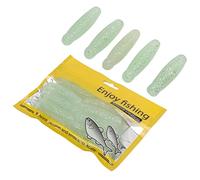 Qudinip Esca Morbida da Pesca da 10 Pezzi, Esca Artificiale Realistica per Pupa di Ape per la Pesca in Mare e in Acqua Dolce, 6 Cm 8 G, Materiale PVC (#5)