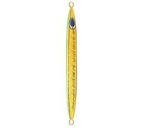 Qudinip Esche da Pesca con Piastra in Ferro Ad Affondamento Rapido con Occhi 3D per Attrezzatura da Pesca Alla Spigola Esca Dura 16,5 Cm di Lunghezza 126 G Durevole (Oro)