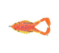 Qudinip Esche per Rana a Doppia Esche da Pesca Flessibili e Durevoli per la Pesca D'acqua Dolce 9,5 Cm PVC 1 Confezione (9#colore)