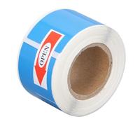 Qudinip Etichetta per Cavo Termico Carta Adesiva Durevole Resistente All'olio Impermeabile per Ingegneria delle Comunicazioni in Fibra 100 Pezzi 25x38 Mm (Blu)