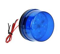 Qudinip Faro Stroboscopico a LED Blu, Luce Lampeggiante di Avvertimento di Emergenza con Flash a Tripla Frequenza per Veicoli, DC9-12V, Alta Luminosità, Nessun Suono, Ambientale