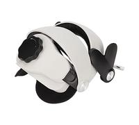 Qudinip Fascia per la Testa VR Design Confortevole Regolabile per 2 con Batteria da 5300 MAh per Un'esperienza di Gioco Migliorata (Tipo di batteria MQ2)
