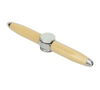 Qudinip Fidget Pen, Penna a Sfera Rotante con Giroscopio con Luce LED per Alleviare Lo Stress, ADHD, Disturbo Ossessivo Compulsivo, Ansia, Scrittura e Uso Portatile (Giallo Chiaro)