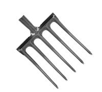 Qudinip Forcella, Forcella da giardino alta con forcella in acciaio al carbonio per allentare l'ascensore ascensore con attacco asta da 34 mm per il rigoroso commerciale industriale (5 inchiostri)