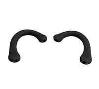Qudinip Ganci di Protezione per le Orecchie in Morbido Silicone 10 Paia Comodi Fermi per le Orecchie per Tutte le età Leggeri e Durevoli (Nera)