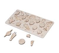 Qudinip Giocattolo Assemblato del Solare in Legno per Divertimento Educativo Sull'astronomia per Bambini - 30 X 15 Cm (Tronco d'albero)