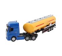 Qudinip Giocattolo per Camion Cisterna per Petrolio, Modello in Lega Resistente in Scala 1:50 per Bambini e Collezionisti, Adatto per il Gioco e la Decorazione (Gialla)