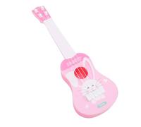 Qudinip Giocattolo per Chitarra Ukulele per Bambini Giocabile per L'apprendimento Precoce, Divertimento Ed Educazione Musicale per Bambini di età Superiore a 3 Anni, Plastica Leggera, 35,5x10,5 Cm