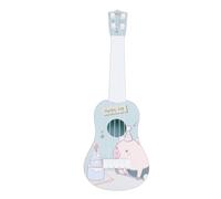 Qudinip Giocattolo per Chitarra Ukulele per Bambini Giocabile per L'apprendimento Precoce, Divertimento Ed Educazione Musicale per Bambini di età Superiore a 3 Anni, Plastica Leggera, 35,5x10,5 Cm
