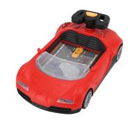 Qudinip Giocattolo Volante Musicale, Giocattolo Volante per Auto da Corsa Avventurosa con Suono e Evitamento degli Ostacoli, per la Ricreazione dei Bambini (Rossa)