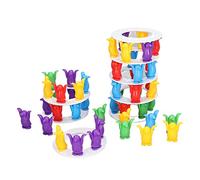 Qudinip Gioco di Impilamento di Blocchi di Equilibrio per Bambini Gioco di Impilamento di Torri di Pinguini Colorati e Durevoli, Perfetto per Bambini Dai 3 Anni in su e Divertimento in Famiglia