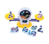 Qudinip Gioco di Matematica Educativo per Bambini con Bilancia per Bambini, per L'apprendimento Domestico, Design Carino in Plastica, 10 Numeri, 19 Pesi (Gialla)