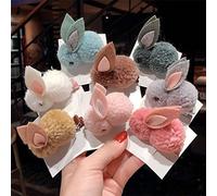 Qudinip Graziosi Fermagli per Capelli di Coniglio per Ragazze, Morbide Forcine in Peluche per Adolescenti e Neonati, Squisito Design Antiscivolo, Adatti a Tutte le Occasioni (I colori dei prodotti