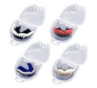 Qudinip Guardia per la Bocca Sportiva per Adulti Giovani, Boxe 4 Pezzi di Pallacanestro MMA Taekwondo con Materiale Eva Premium Protezione Full Denti facili.