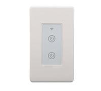 Qudinip Interruttore a Parete Intelligente Controllo Touch Panel Wireless a 2 Gruppi per la Domotica AC100-240V Design Elegante