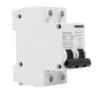 Qudinip Interruttore Automatico 20A Protezione da Sovraccarico a Intervento Rapido per Sistemi Solari Fotovoltaici e Uso Domestico CA CC 400 V