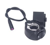 Qudinip Interruttore per Bici Elettrica 3 in 1 con Funzione Impermeabile Autobloccante per Biciclette Elettriche, Struttura in ABS Durevole, Illumina la Strada, 1 unità