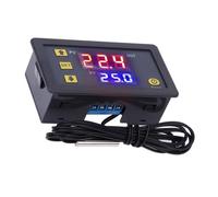 Qudinip Interruttore Termostato Digitale con Modulo Regolatore di Temperatura con Sonda Impermeabile per Acquari e Frigoriferi -50-110 ℃ (24v)