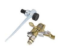 Qudinip Irrigatore Automatico, Distanza di Spruzzo Regolabile con Rotazione a 360 Gradi con Particelle D'acqua Fini, per Irrigazione di Prati, Giardini, Terrazze e Ville (Modello con ugello in