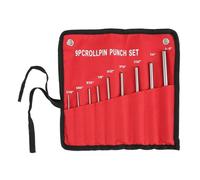 Qudinip Kit di Attrezzi Professionali per Meccanica con Set di Punzoni per Rulli in Acciaio Resistente da 9 Pezzi