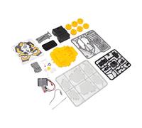 Qudinip Kit Educativo Modello di Auto per Esplorazione Solare di Marte per Bambini Dagli 8 Anni in su, Giocattoli da Costruzione in Plastica Durevole Ad Energia Solare (Gialla)