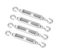Qudinip Kit Hardware in Acciaio Inossidabile con Tenditore da 4 Pezzi per Tensionamento del Cavo per Uso Esterno