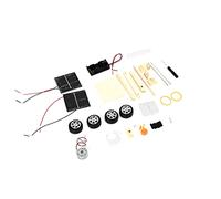 Qudinip Kit per Auto Fai-da-te per Auto Scientifiche a Energia Solare per Bambini Giocattolo Educativo per Assemblaggio di Motori Elettrici Componenti in Legno Durevoli