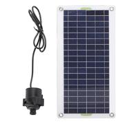 Qudinip Kit Pompa Acqua Solare Ad Alta Efficienza 30 W per Laghetto Idroponico da Giardino e Vasca per Uccelli - Materiali in Polisilicio ABS Durevoli