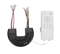 Qudinip Kit Telecomando per Ventilatore da Soffitto a Frequenza Variabile DC Telecomando Wireless a 6 velocità per Illuminazione Domestica Materiale ABS a Risparmio Energetico