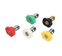 Qudinip Kit Ugelli per Punte di Spruzzatura per Idropulitrice da 5 Pezzi Durevole e Versatile Facile Pulizia in Aree Difficili da Raggiungere Connessione Rapida da 1/4 Pollici