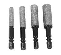 Qudinip Kit Versatile di Punte Diamantate da 4 Pezzi per Forature Precise su Vetro Ceramico 6 Mm 8 Mm 10 12