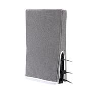Qudinip La Copertura Antipolvere Verticale per Console di Gioco per Protegge da Polvere e graffi. Tessuto Oxford per Uso Domestico (Grigio)