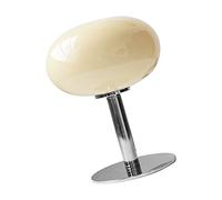 Qudinip Lampada da Comodino, Lampada da Comodino Moderna Semplice Ed Elegante con Base in Ferro e Illuminazione Soffusa, per L'arredamento della Camera da Letto di Casa (Beige)