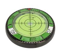 Qudinip Lettore per Green da Golf a Doppio Lato con Livella a Bolla per un Allineamento Preciso Sul Campo - Design ABS Portatile - 1 unità (Giallo Verde)