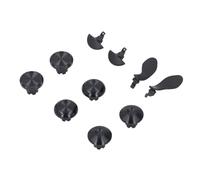 Qudinip Levette in Metallo Sostitutive per Controller Wireless Edge Confezione da 6 Pezzi in Acciaio Inossidabile Durevole Ad Alte Prestazioni (Nera)