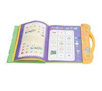 Qudinip Libri Sonori per L'apprendimento dei Bambini Libro Elettronico Educativo per L'apprendimento della Lingua Araba per lo Sviluppo Precoce del Linguaggio per Bambini 25,5x23 Cm (Arancia)