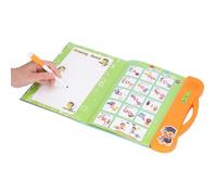 Qudinip Libro Sonoro Interattivo per Bambini Giocattolo Educativo Divertente per L'apprendimento con Modelli di Cartoni Animati per i più Piccoli Dimensioni Leggere 25 X 23,5 Cm (Arancia)