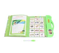 Qudinip Libro Sonoro Interattivo per Bambini Giocattolo Educativo Divertente per L'apprendimento con Modelli di Cartoni Animati per i più Piccoli Dimensioni Leggere 25 X 23,5 Cm (Verde)