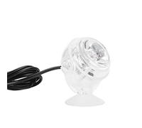 Qudinip Luce LED per Acquario, Faretto Sommergibile Impermeabile da 1 W per Acquario con Ventosa, Angolo Regolabile per Decorazioni di Acqua di Mare D'acqua Dolce (Spina europea)