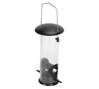 Qudinip Mangiatoia per Uccelli Sospesa Distributore Automatico di Cibo per Esterni Trasparente per la Decorazione del Giardino del Balcone e Uccelli Selvatici 12,2 X 5,3 Pollici
