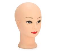 Qudinip Mannequin Head, 49 Cm Wig Hat Display Makeup Training Testa con Materiale Morbido in PVC, per Wig Shop Makeup Training Institution (Avere lo stile del trucco)