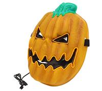 Qudinip Maschera di Zucca di Halloween, Maschera per il Viso Spaventosa Luminosa a LED con 3 modalità di Illuminazione, per Adulti Bambini Uomini Donne Feste Cosplay Carnevale