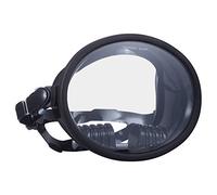 Qudinip Maschera per Immersioni, Vetro Panoramico in Vetro in Silicone Maschera di Snorkeling Anti Nebbia per la Pesca Subacquea Che Nuota Ergonomicamente Design (Nero)