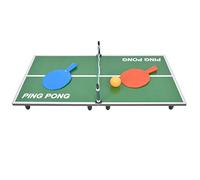 Qudinip Mini Gioco da Pong per Bambini, Tavolo da Pong Pieghevole Portatile Ideale per L'intrattenimento Genitori-Figli, Design in Fibra Resistente, Include 2 Racchette e Palla