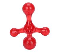 Qudinip Mini Massaggiatore Portatile per Collo e Schiena con Design Portatile per Dare Sollievo a Tutto il Corpo - ABS Leggero, 4 Opzioni di Colore (Rossa)