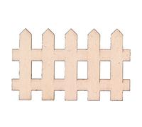 Qudinip Mini Recinzione in Legno da 100 Pezzi, Graziosa Decorazione Decorativa, Perfetta per Giardini Fatati e Paesaggi in Miniatura, Realizzata con Pannelli di densità, Dimensioni 7,3x4,5 Cm